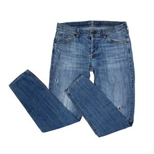 7 For All Mankind Josefina Skinny Boyfriend Jeans Size 28